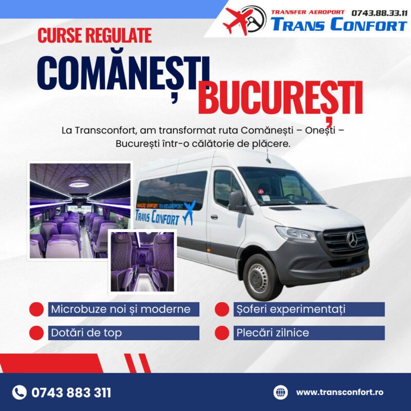 blue and white modern bus charter services instagram post